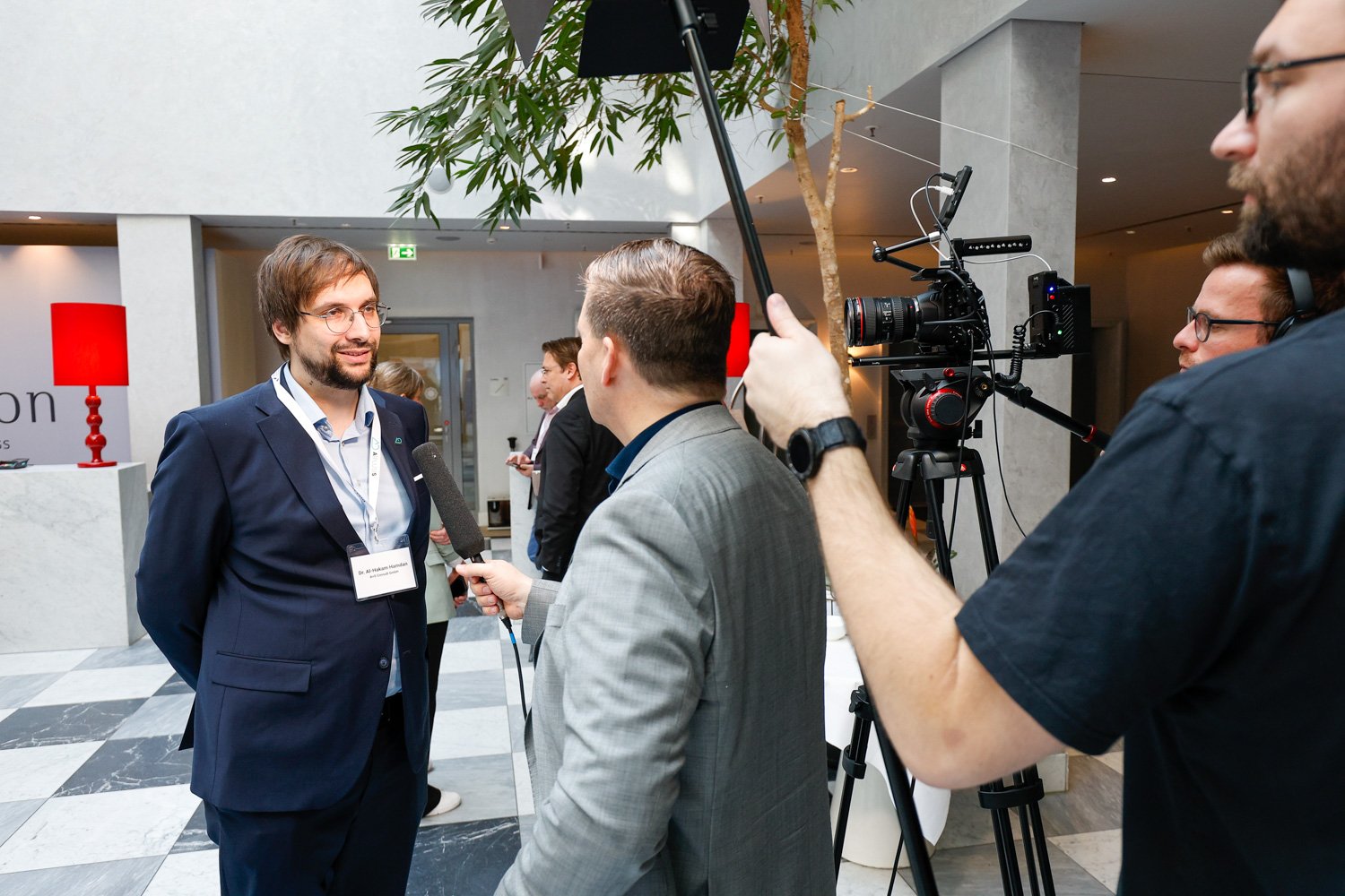 Interview vor der Kamera für den Eventfilm 2026
